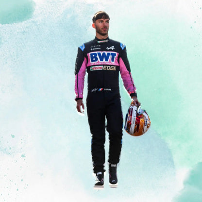New Pierre Gasly 2023 BWT Team Alpine Replica Racing Suit F1 Team