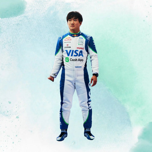 New 2025 Yuki Tsunoda Formula One Team Visa Cash App RB Replica Racing Suit