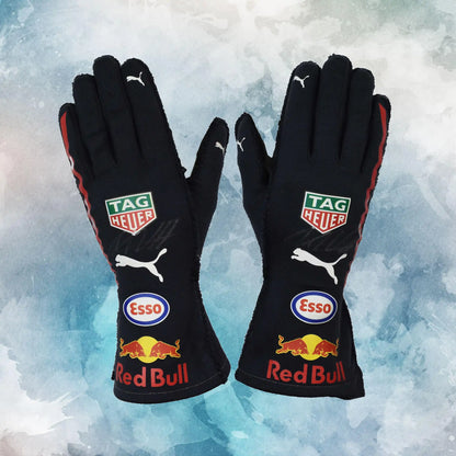 2017 Max Verstappen Red Bull F1 Gloves / Red Bull F1 Gloves Replica Race Gloves