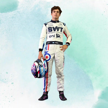 New 2025 Franco Colapinto Spanish GP BWT Alpine F1 Team Replica Racing Suit