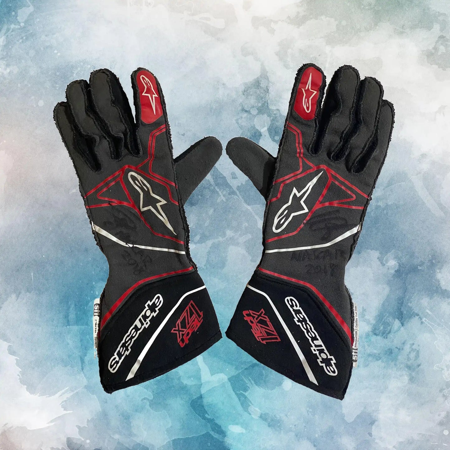 2018 Conor Daly Race AlpineStars NASCAR Gloves / AlpineStars Replica Race Gloves