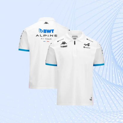 New 2024 BWT Alpine F1 Team 2024 Polo - White