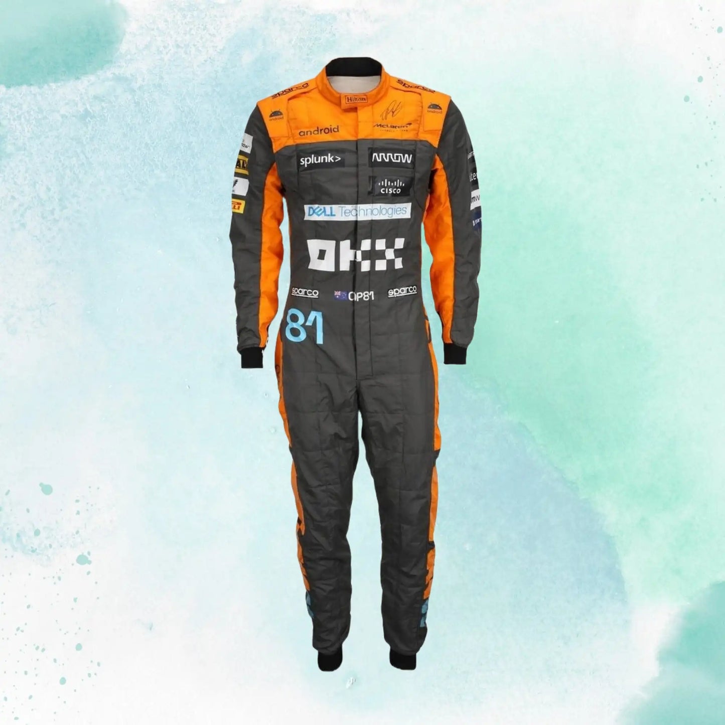 New 2023 Oscar Piastri Replica Race Suit F1 Team McLaren