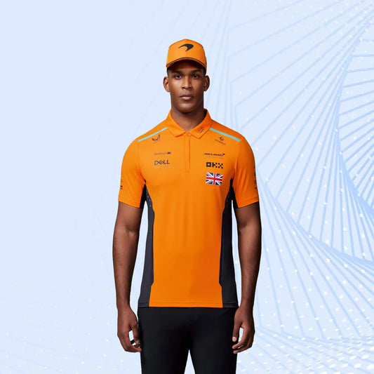 New 2024 Lando Norris McLaren Teamwear Polo Shirt Formula 1