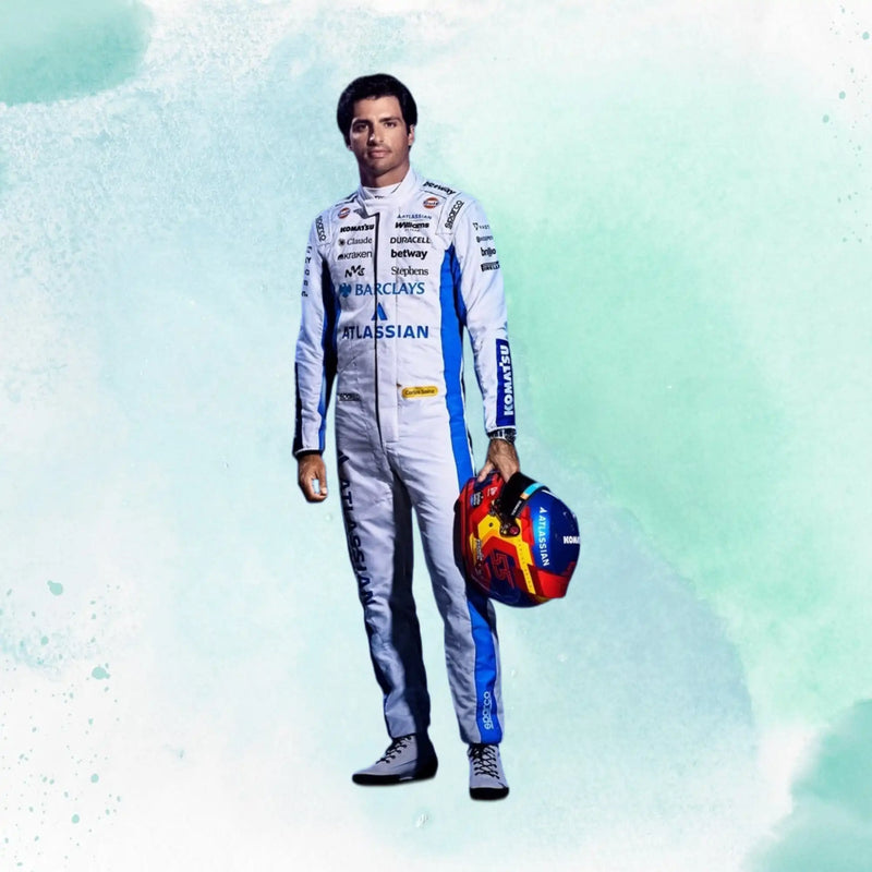 New 2026 Carlos Sainz F1 Team Williams Racing Formula One Replica Racing Suit