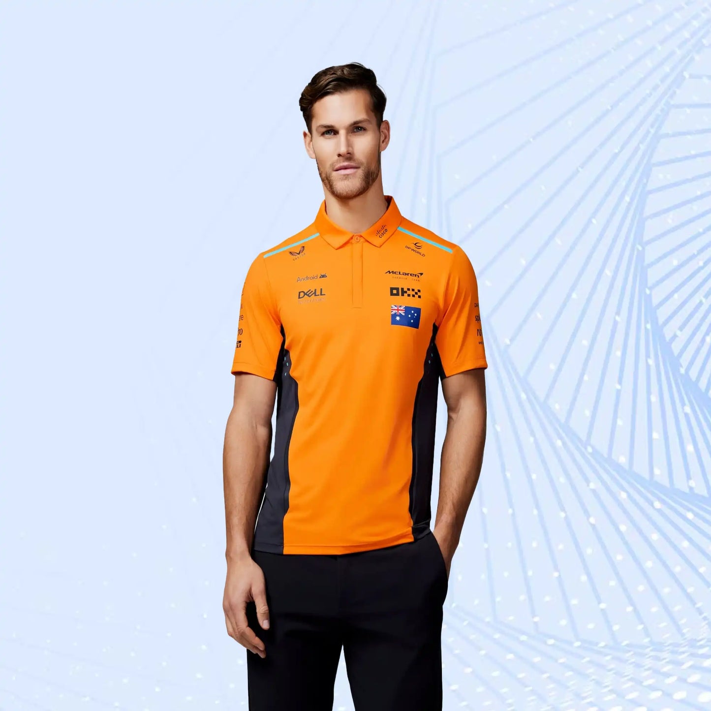 New 2024 Oscar Piastri Teamwear Polo Shirt Formula 1