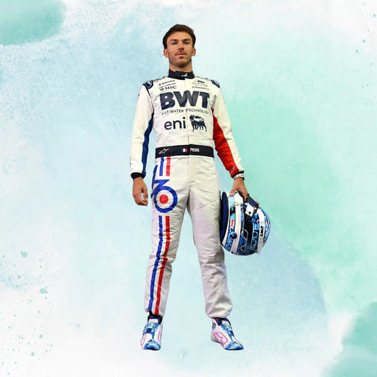 New 2025 Pierre Gasly Spanish Grand Prix BWT Alpine F1 Team Replica Racing Suit