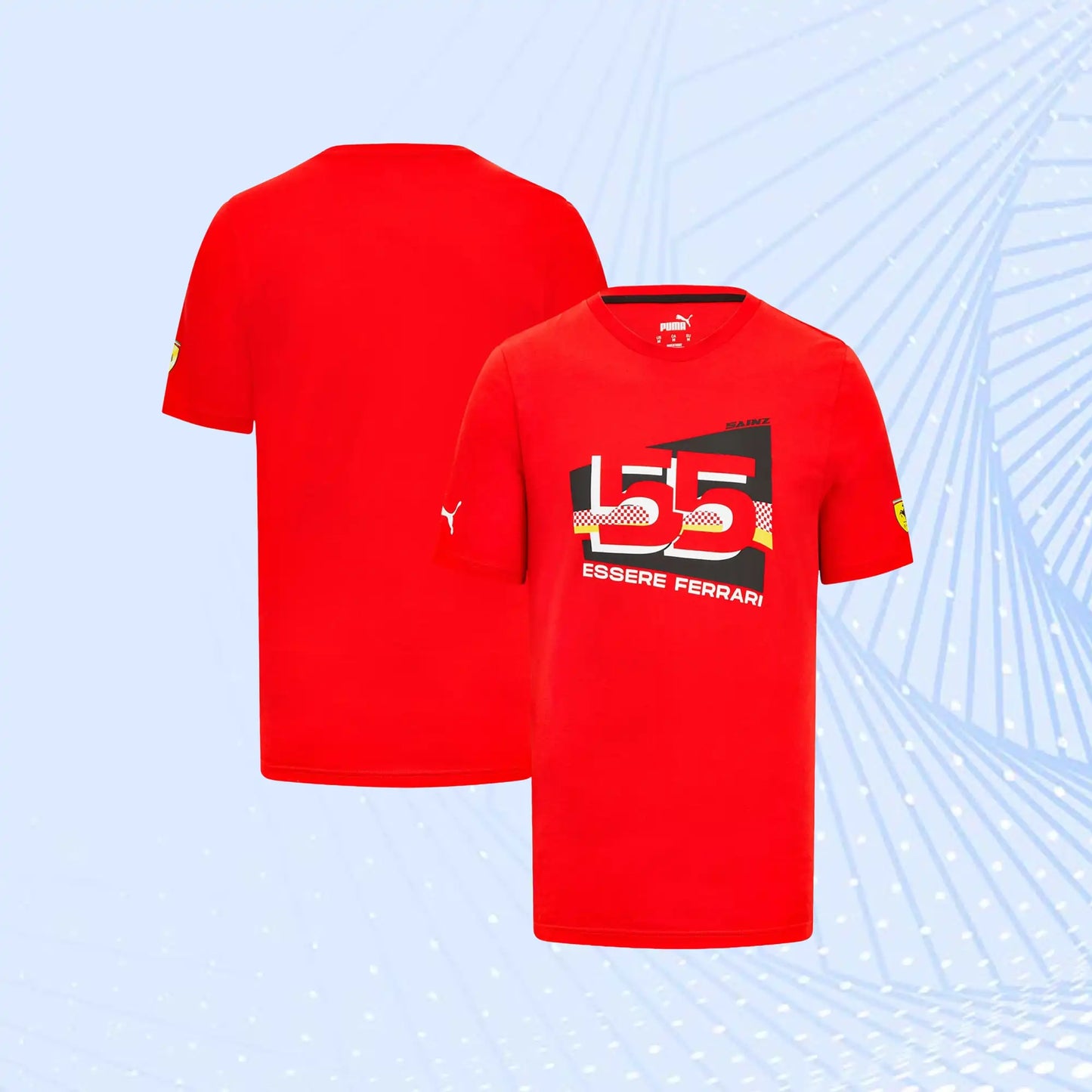 Carlos Sainz Scuderia Ferrari Puma Driver T-Shirt - Red