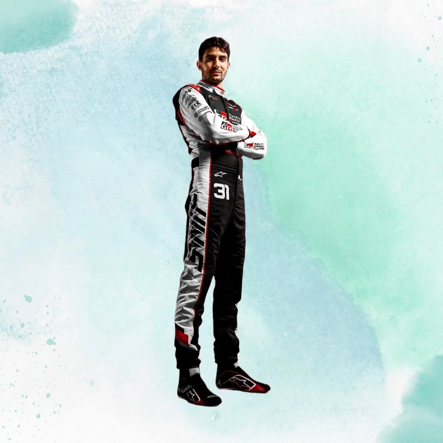 New 2026 Esteban Ocon Formula One Haas F1 Team Replica Racing Suit