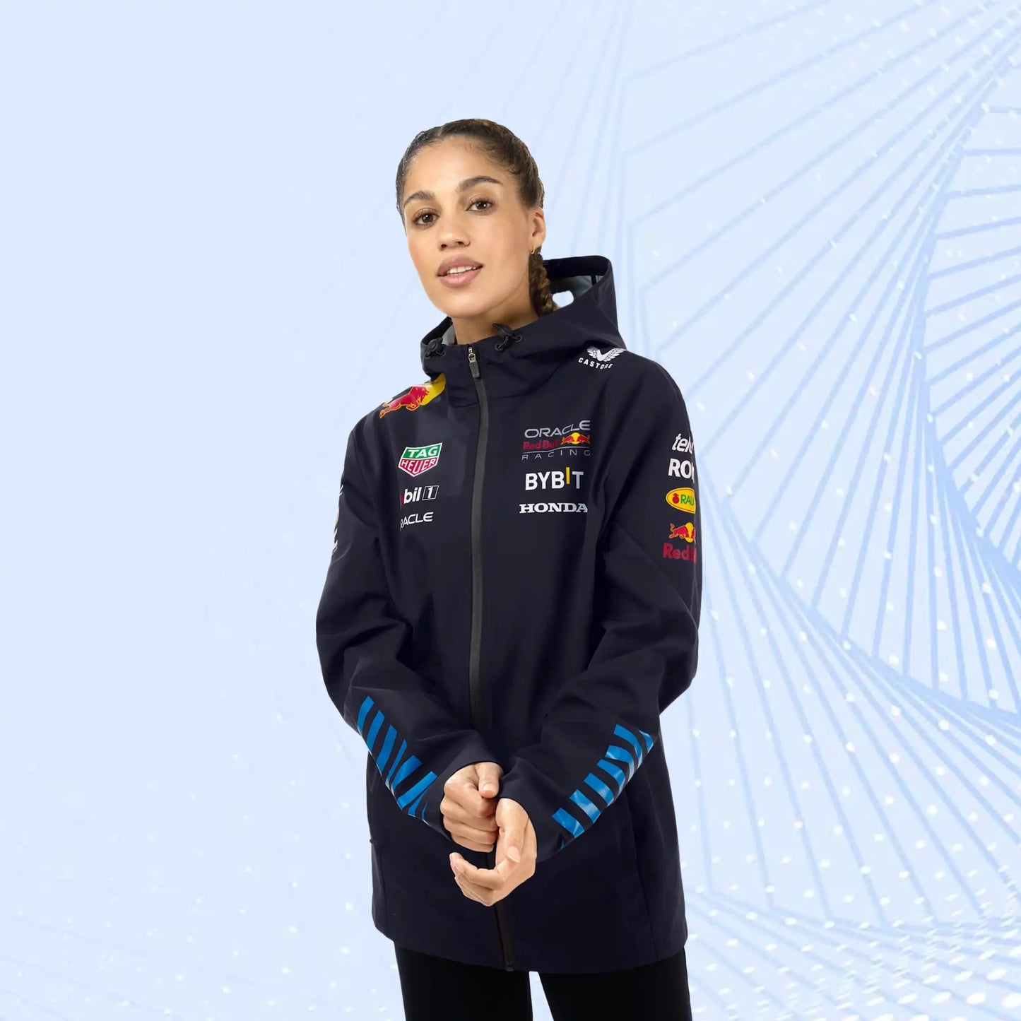 New 2024 Oracle Red Bull Racing F1 Team Replica Rain Jacket