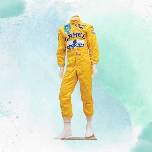 Ayrton Senna Camel 1987 Monaco GP - F1 Replica Embroidery Replica Race Suit