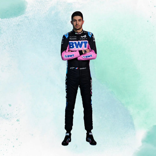 2024 New Esteban Ocon BWT Team Alpine Replica Racing Suit F1 Team