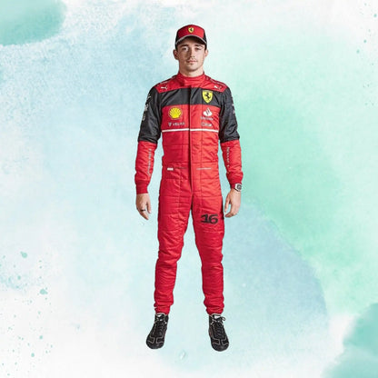 2022 New Charles Leclerc Formula 1 Replica Team Race Suit