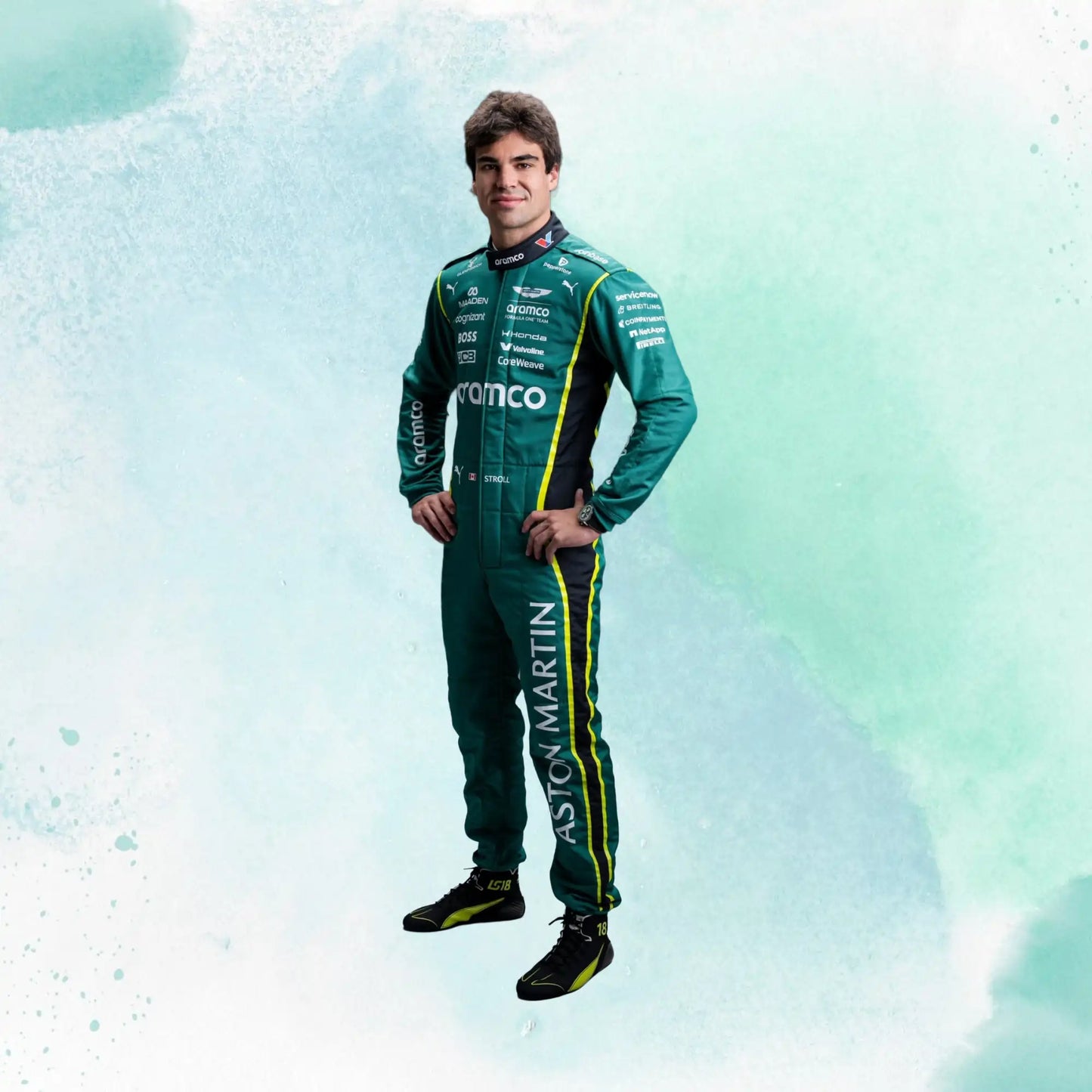New 2026 Lance Stroll Aston Martin F1 Team Replica Racing Suit