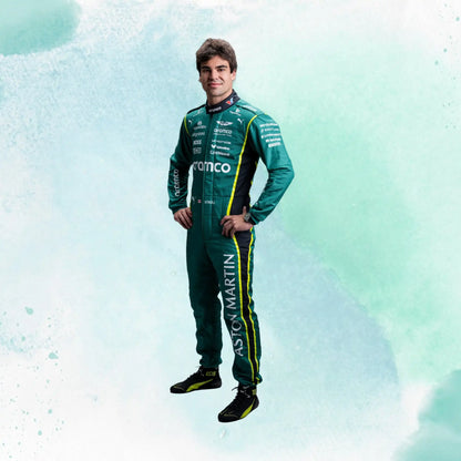 New 2026 Lance Stroll Aston Martin F1 Team Replica Racing Suit