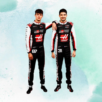 2026 Esteban Ocon & Oliver Bearman MoneyGram Haas F1 Team Replica Racing Suit