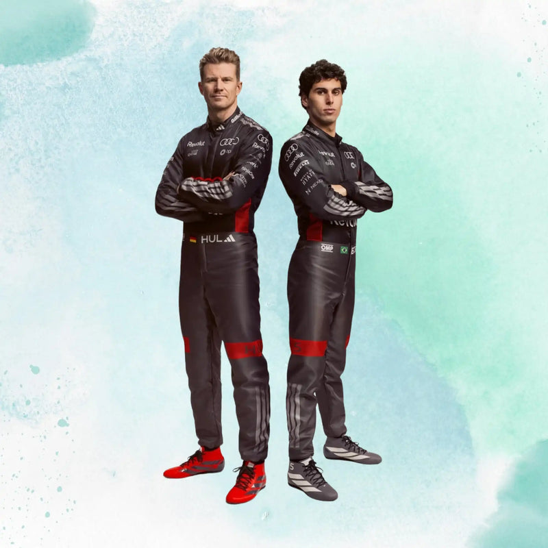 New 2026 Nico Hulkenberg & Gabriel Bortoleto Formula One Audi Revolut F1 Team Replica Racing Suit