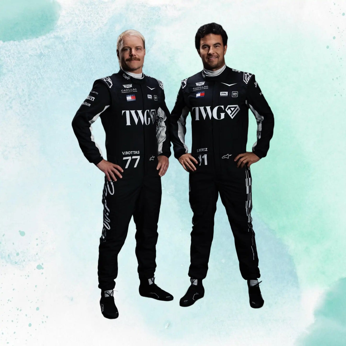 2026 Valtteri Bottas & Sergio Perez Formula One Cadillac F1 Team Replica Racing Suit