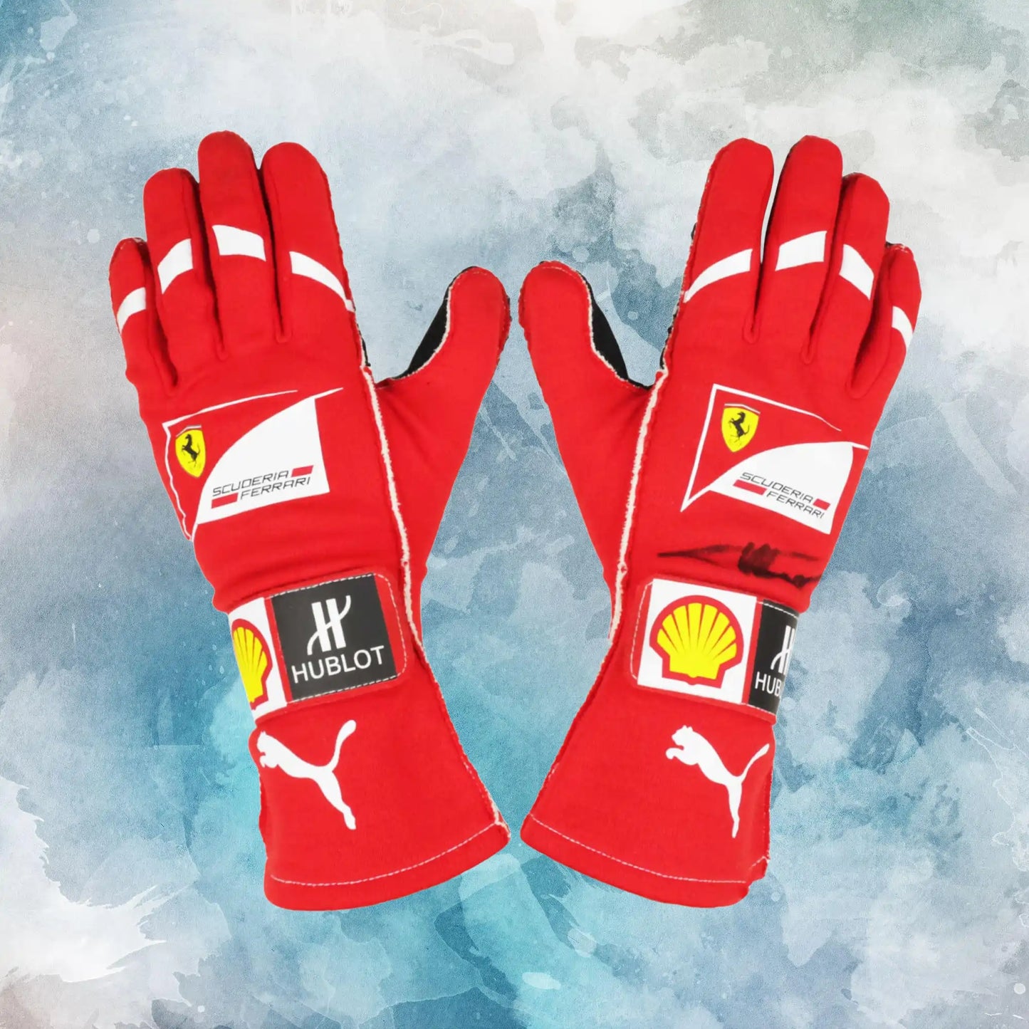 2014 Fernando Alonso Race Scuderia Ferrari F1 Gloves / Fernando Alonso Replica Race Gloves