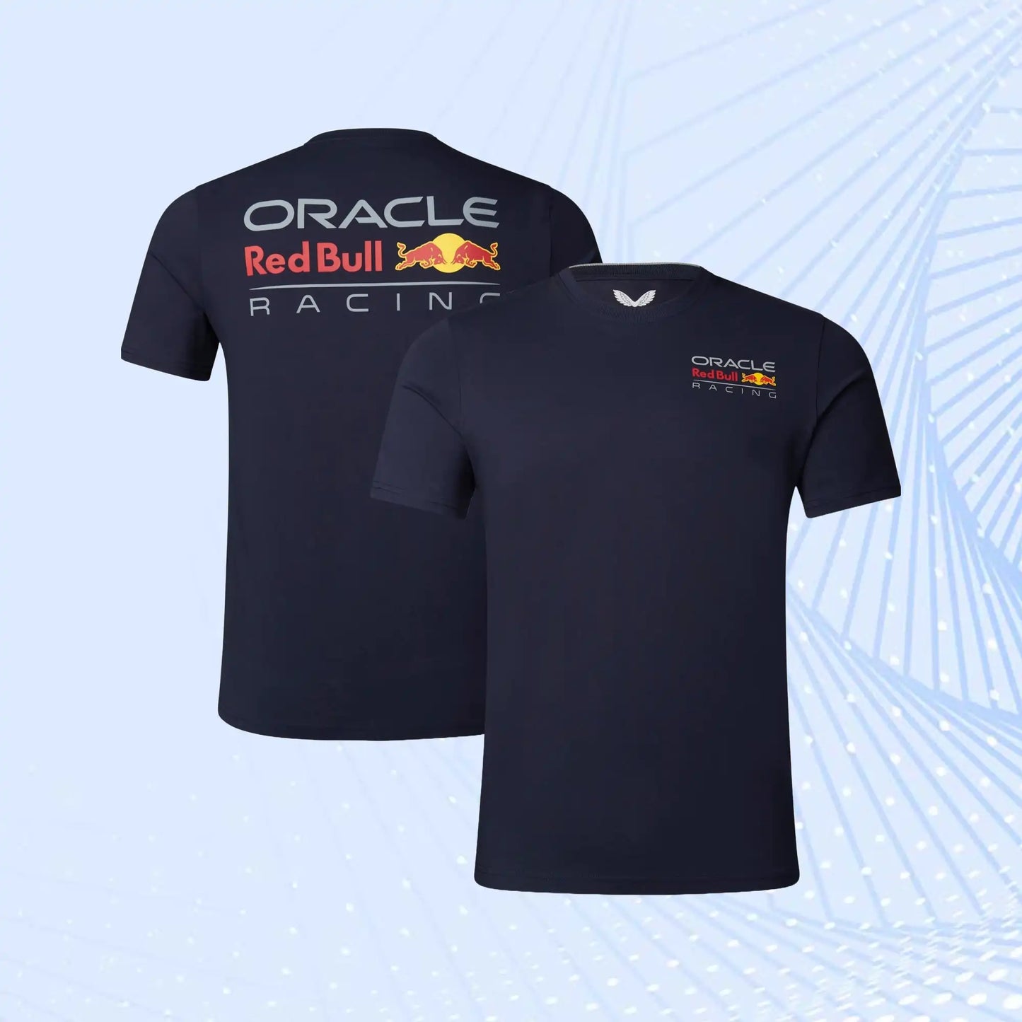 Oracle Red Bull F1 Racing Team Large Logo T-shirt - Navy - Unisex