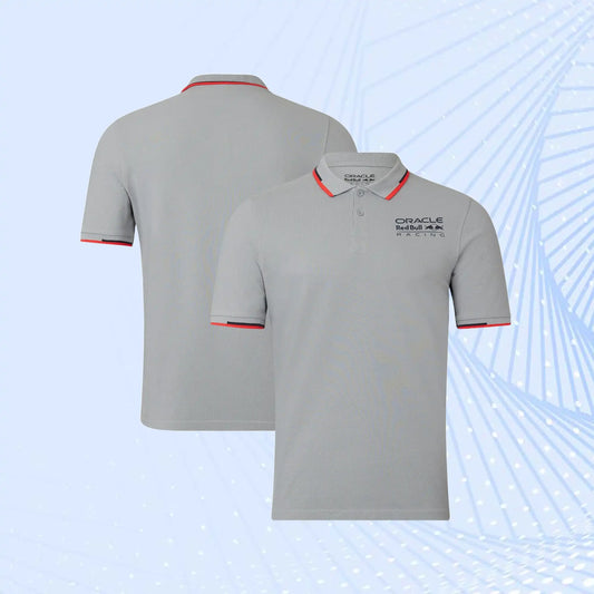 Oracle Red Bull F1 Racing Core Polo - Grey - Unisex - Formula 1 Team Wears