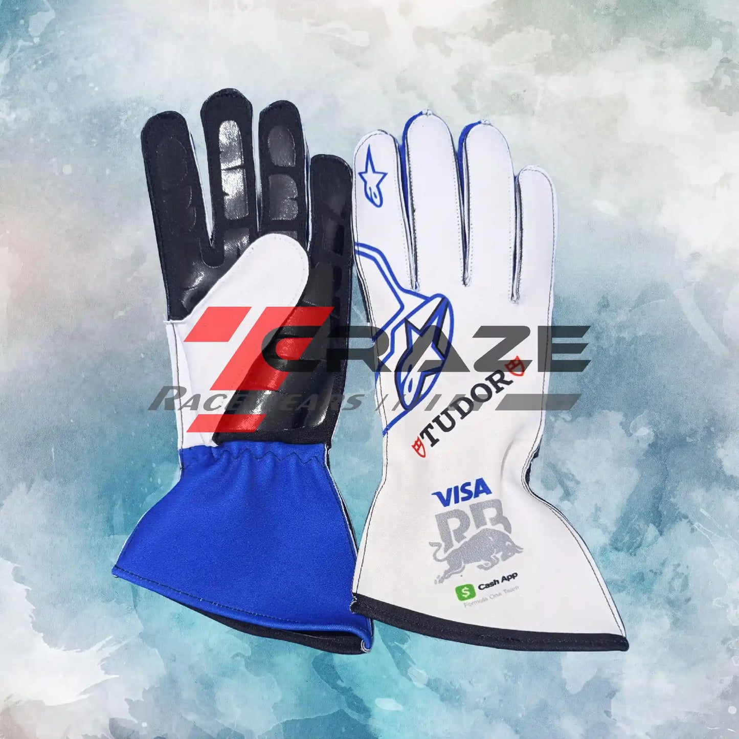2026 Racing Bulls F1 Team Gloves / New Racing Bulls Visa Cash App RB Replica Racing Gloves