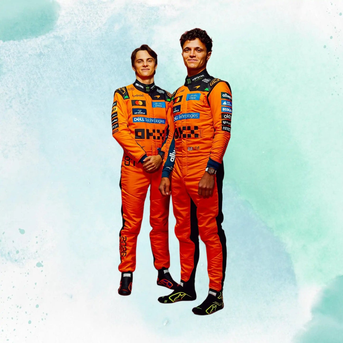 2026 Lando Norris & Oscar Piastri Formula One McLaren F1 Team Replica Racing Suit