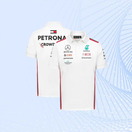 2023 F1 Mercedes AMG Petronas Formula 1 2023 Team Polo - White