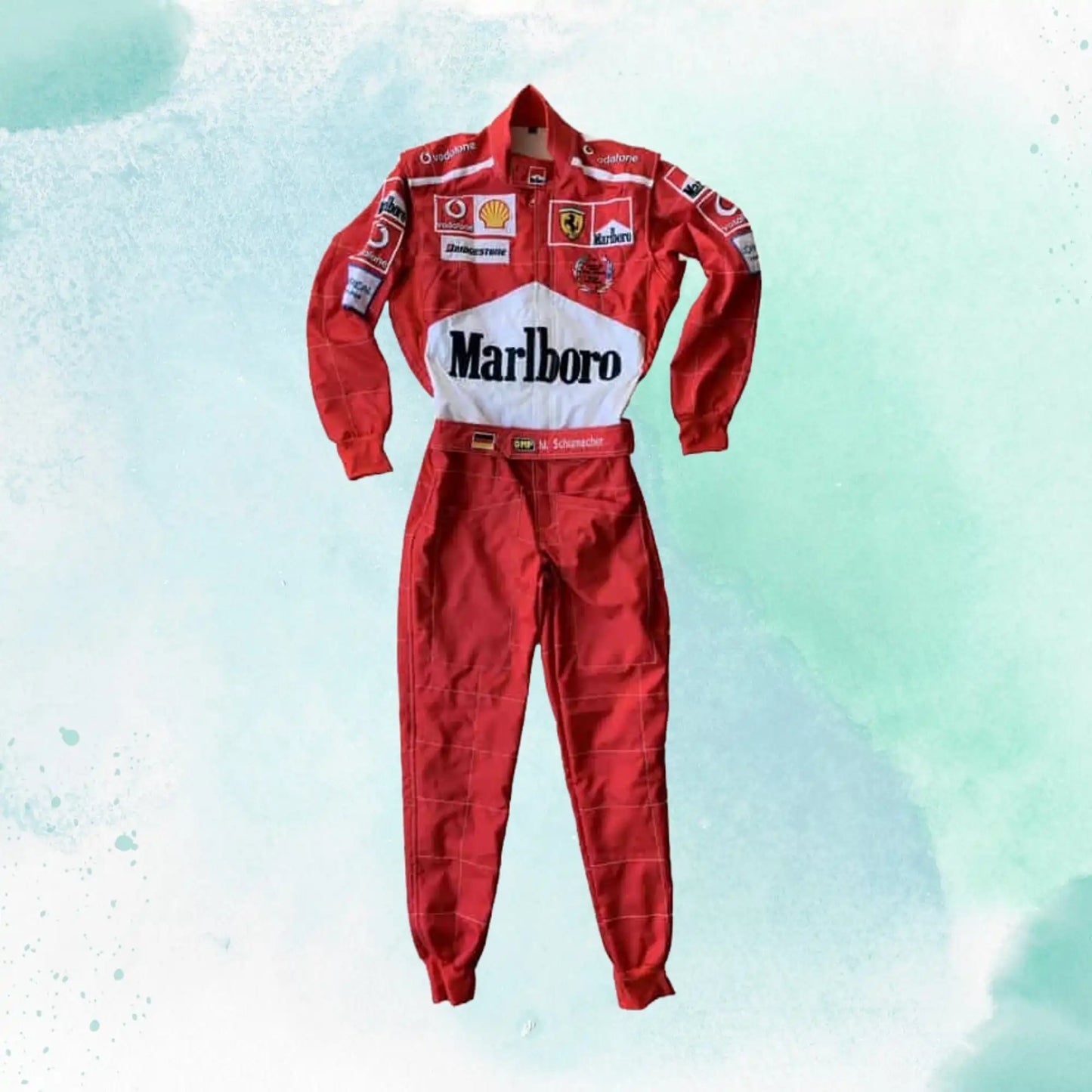 Michael Schumacher 2005 World champion Ferrari F1 Replica Embroidery Race Suit