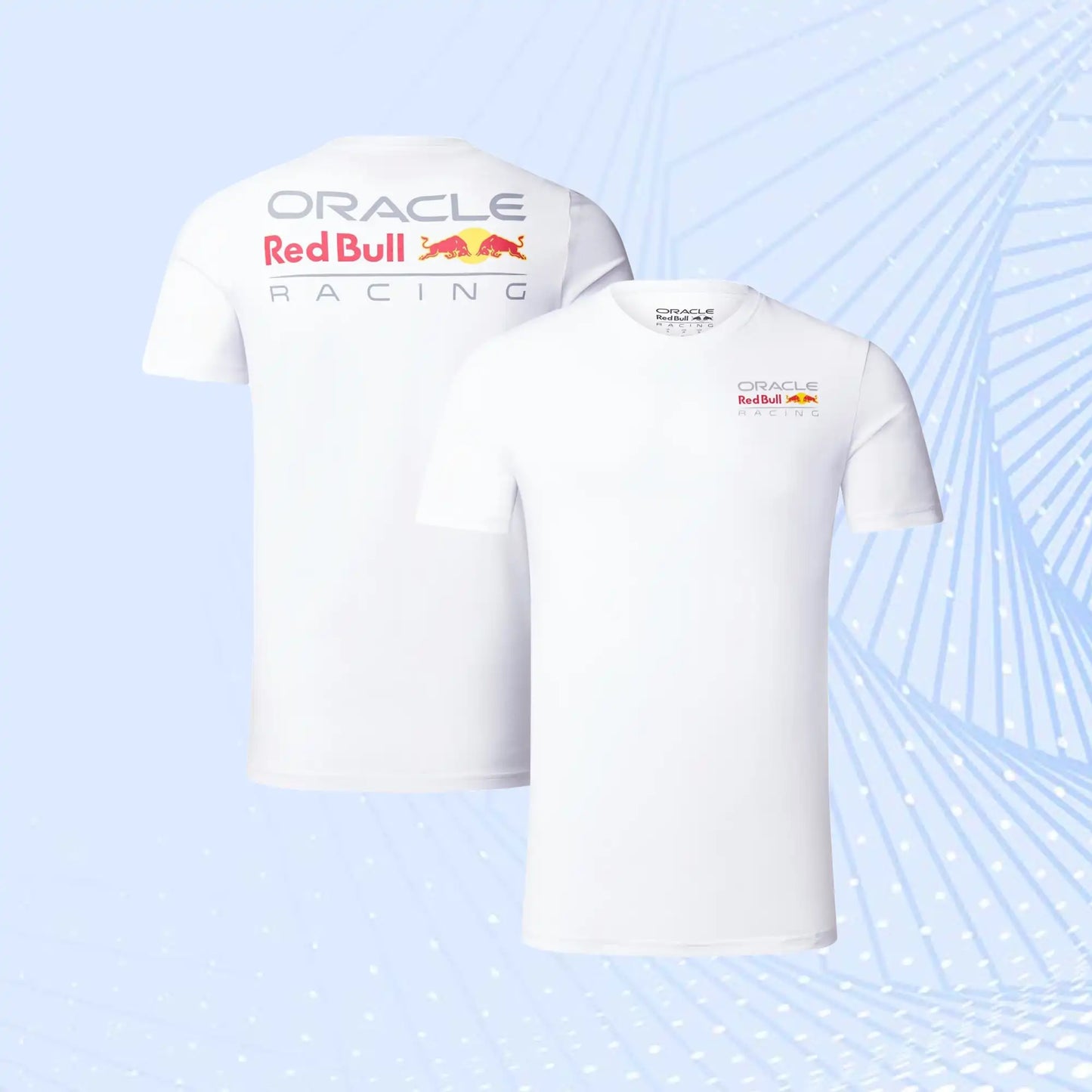 F1 Oracle Red Bull Racing Large Logo T-shirt - White - Unisex