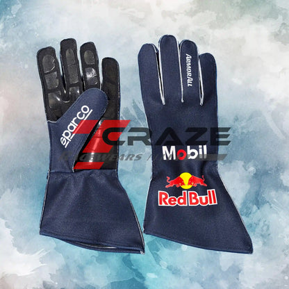 2026 Max Verstappen Red Bull F1 Gloves / New Max Verstappen Formula One Replica Racing Gloves