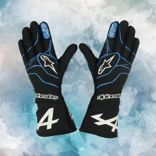 2021 Fernando Alonso Alpine F1 Gloves / Fernando Alonso Alpine F1 Gloves Replica Race Gloves