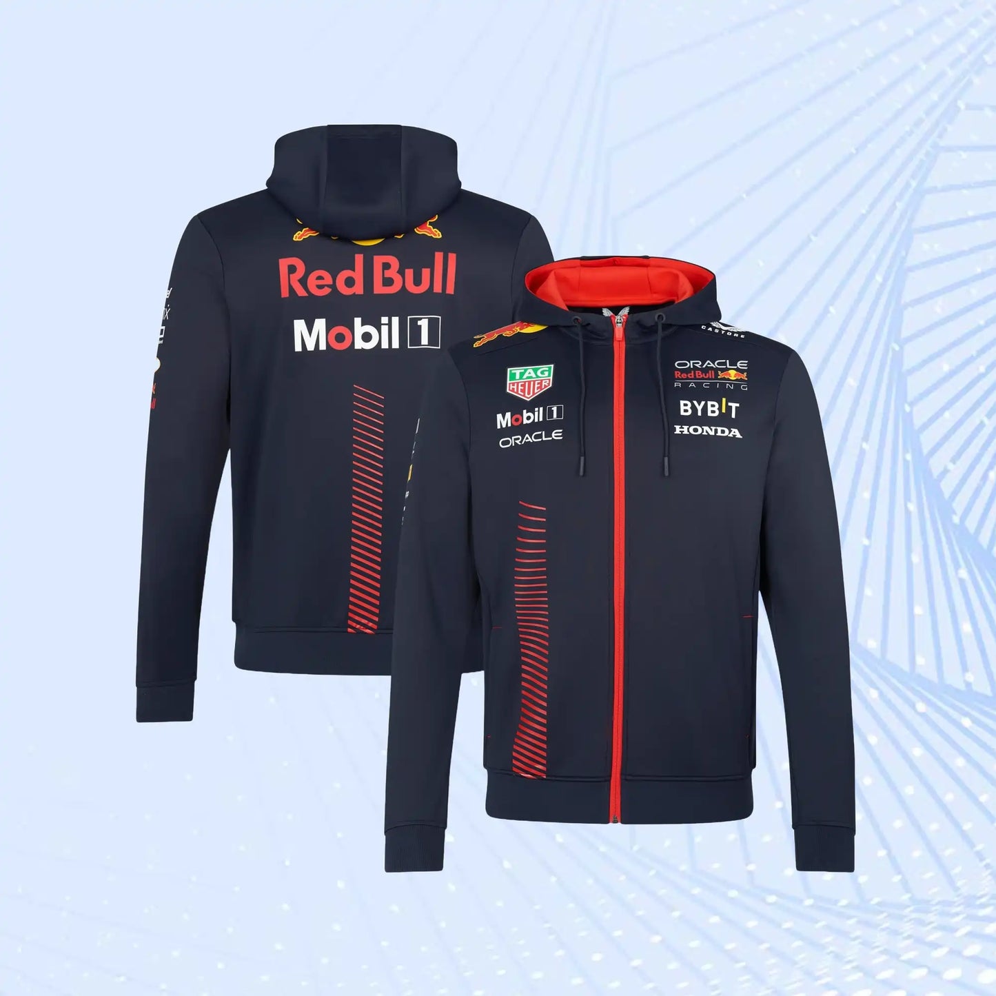 Oracle Red Bull Racing Team Full Zip Hoodie F1 2023 - Formula 1 Team Wears