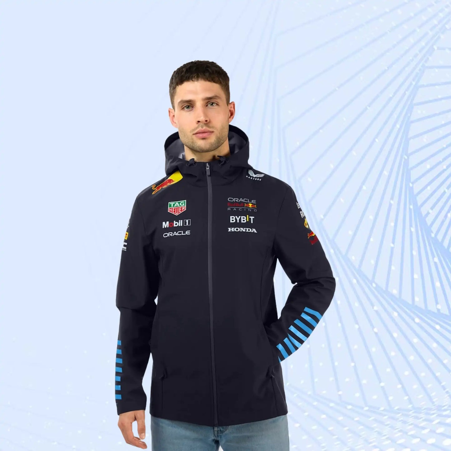 New 2024 Oracle Red Bull Racing F1 Team Replica Rain Jacket