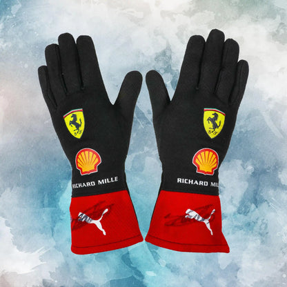 2023 Charles Leclerc Race Scuderia Ferrari F1 Gloves / Charles Leclerc Replica Race Gloves