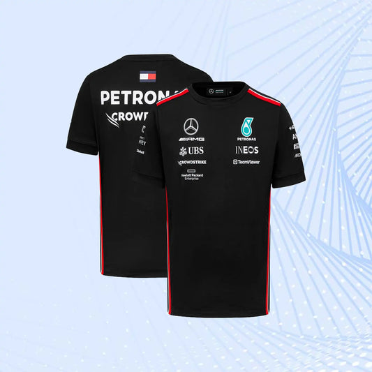 2023 New Mercedes AMG Petronas F1 Team Driver T-Shirt - Black