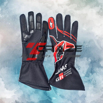 2026 Haas F1 Team Race Gloves / New MoneyGram Haas Formula One Team Replica Racing Gloves