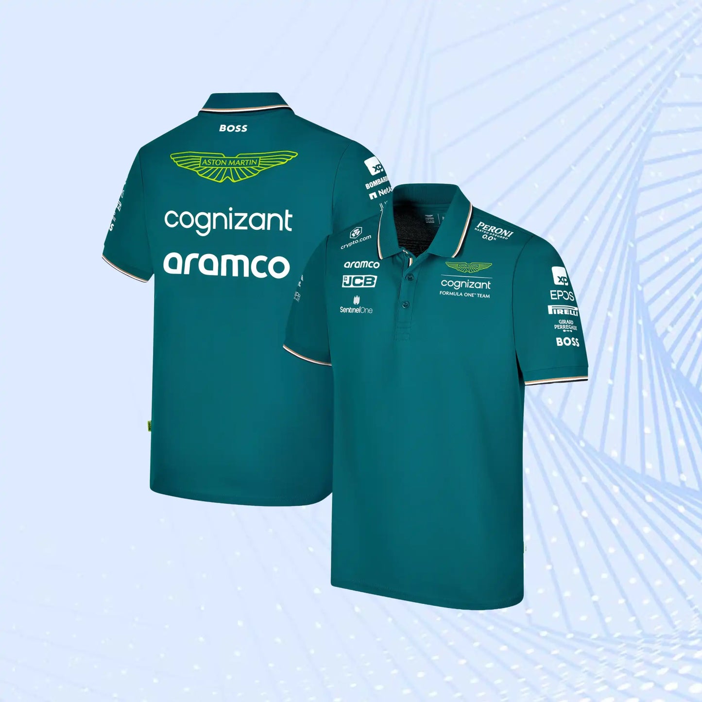 Aston Martin Aramco Cognizant F1 2023 Official Team Polo