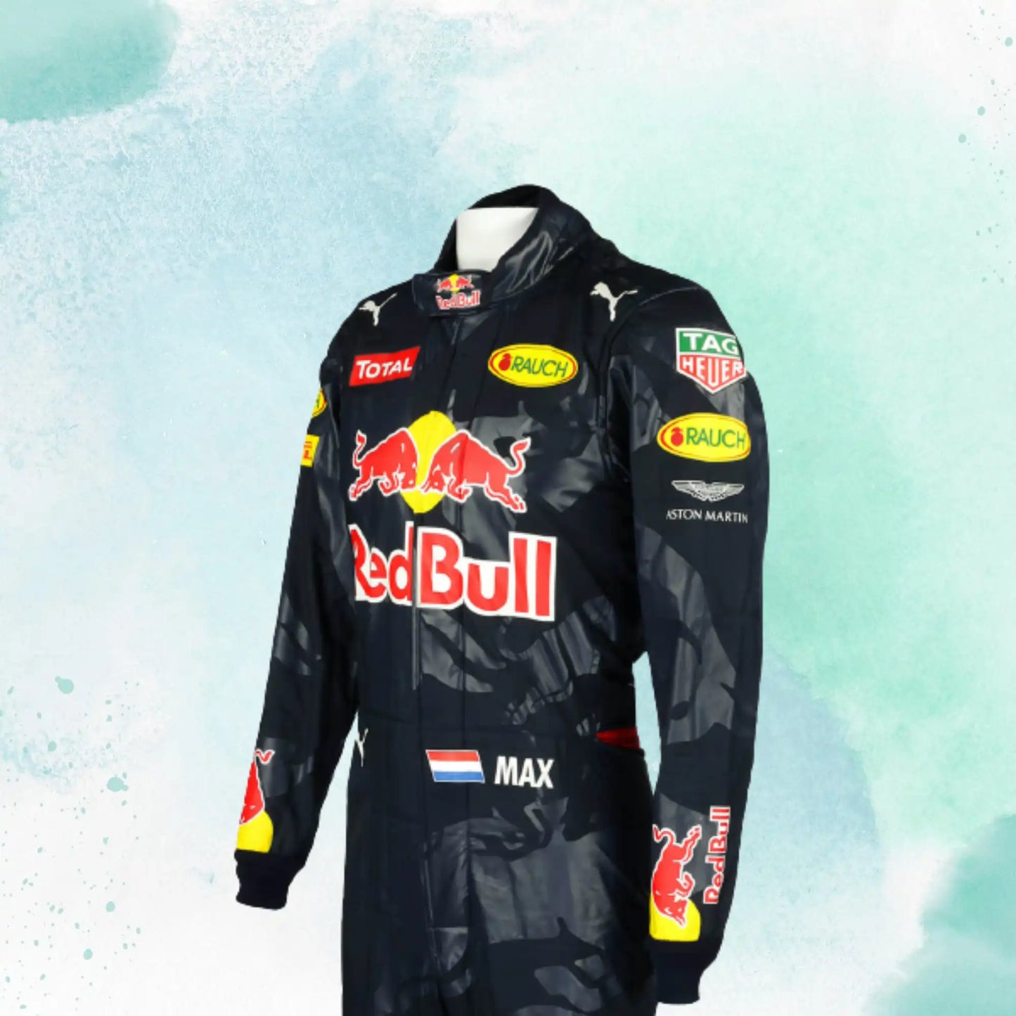 Max Verstappen 2016 F1 Race Red Bull Racing Suit