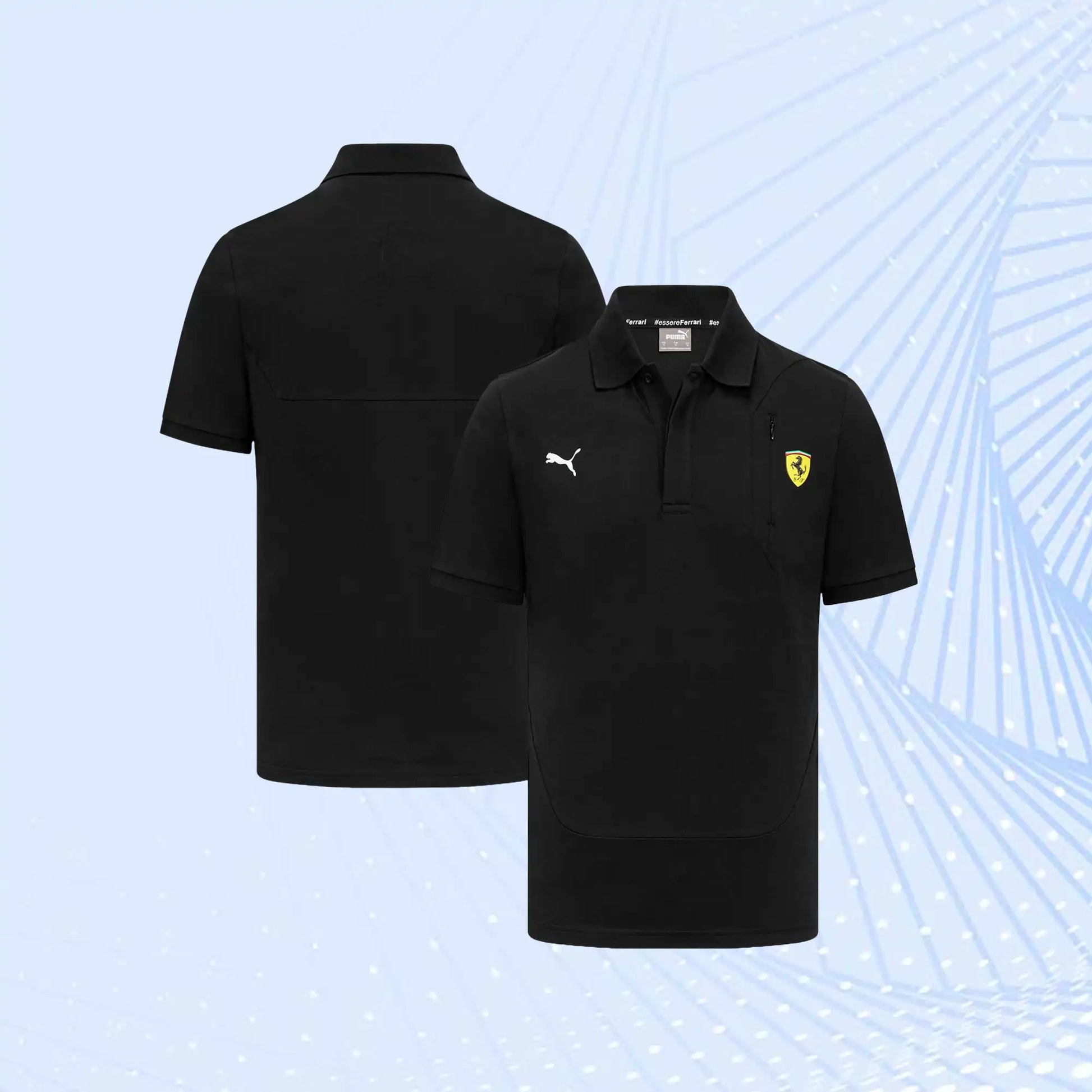 Scuderia Ferrari Puma Classic Polo Black Craze Racewears