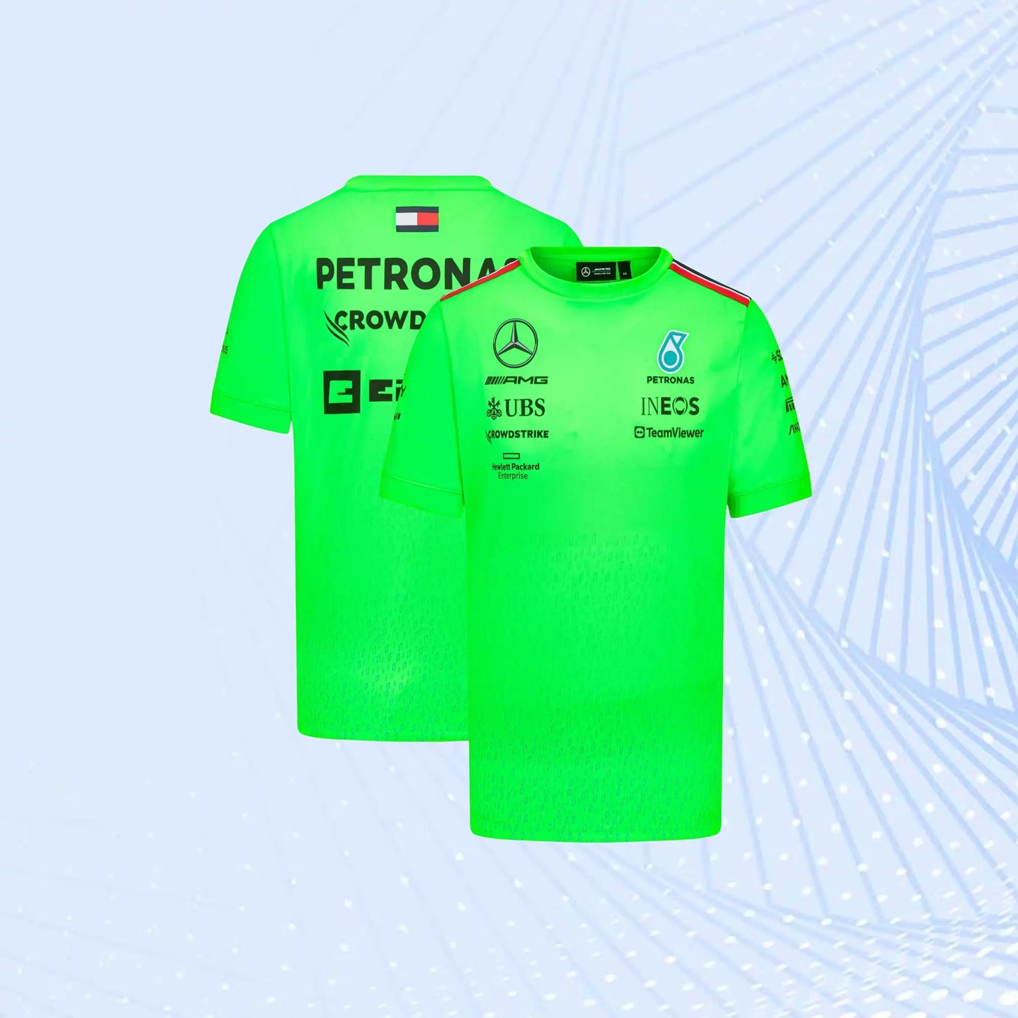 2023 F1 Mercedes AMG Petronas F1 Team Set Up T-Shirt