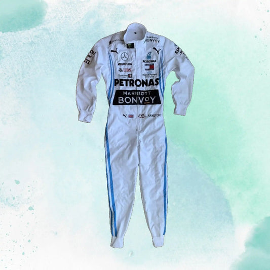 Lewis Hamilton 2019 Mercedes AMG Petronas F1 Replica Embroidery Race Suit