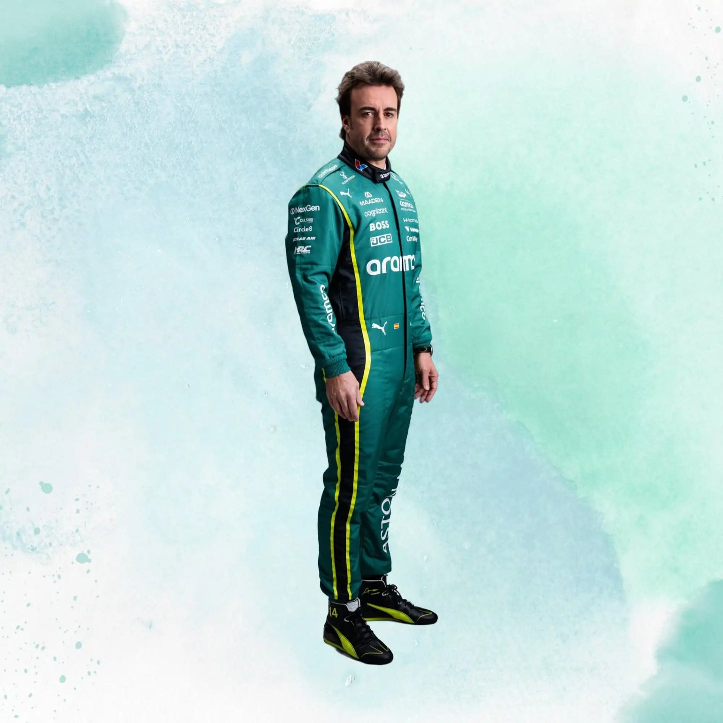 New 2026 Fernando Alonso Aston Martin F1 Team Replica Racing Suit