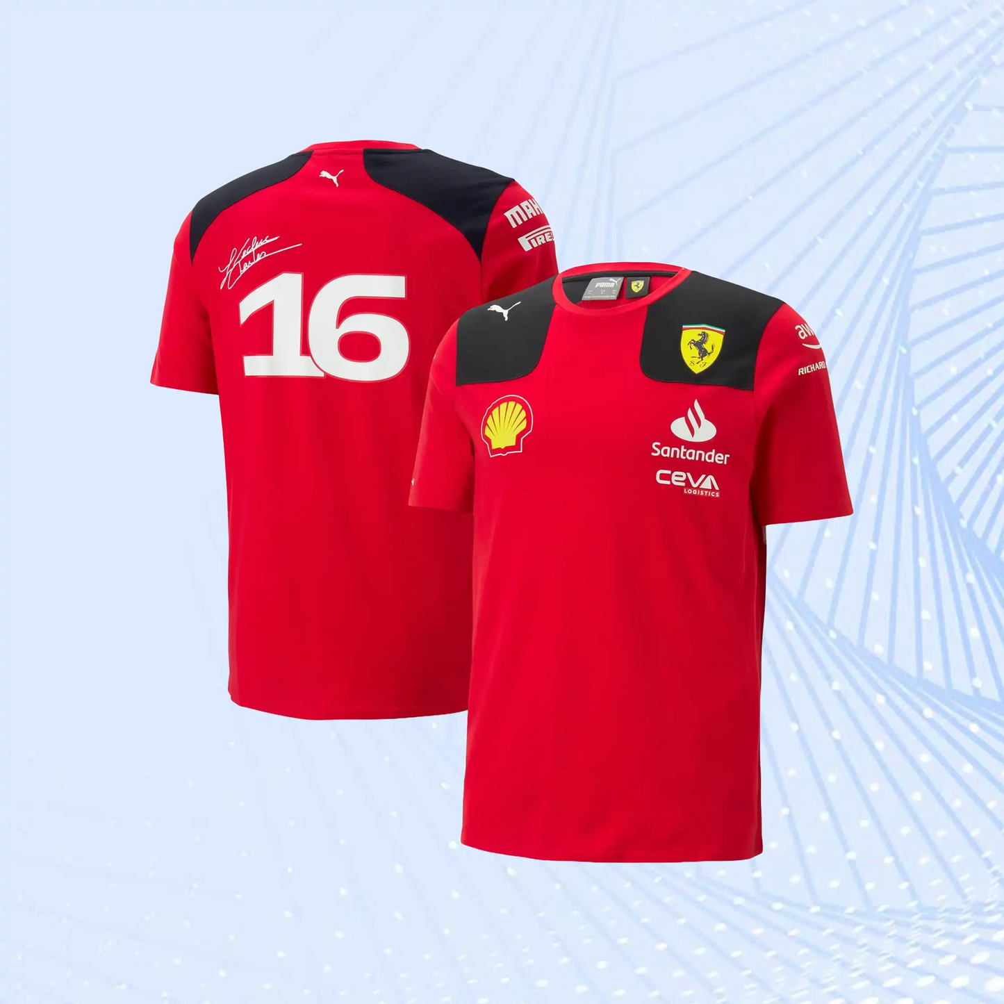 Charles Leclerc 2023 Scuderia Ferrari F1 Team T-Shirt