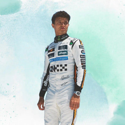 2025 New Lando Norris Monaco Grand Prix McLaren F1 Team Replica Racing Suit