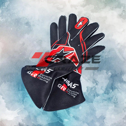 2026 Haas F1 Team Race Gloves / New MoneyGram Haas Formula One Team Replica Racing Gloves
