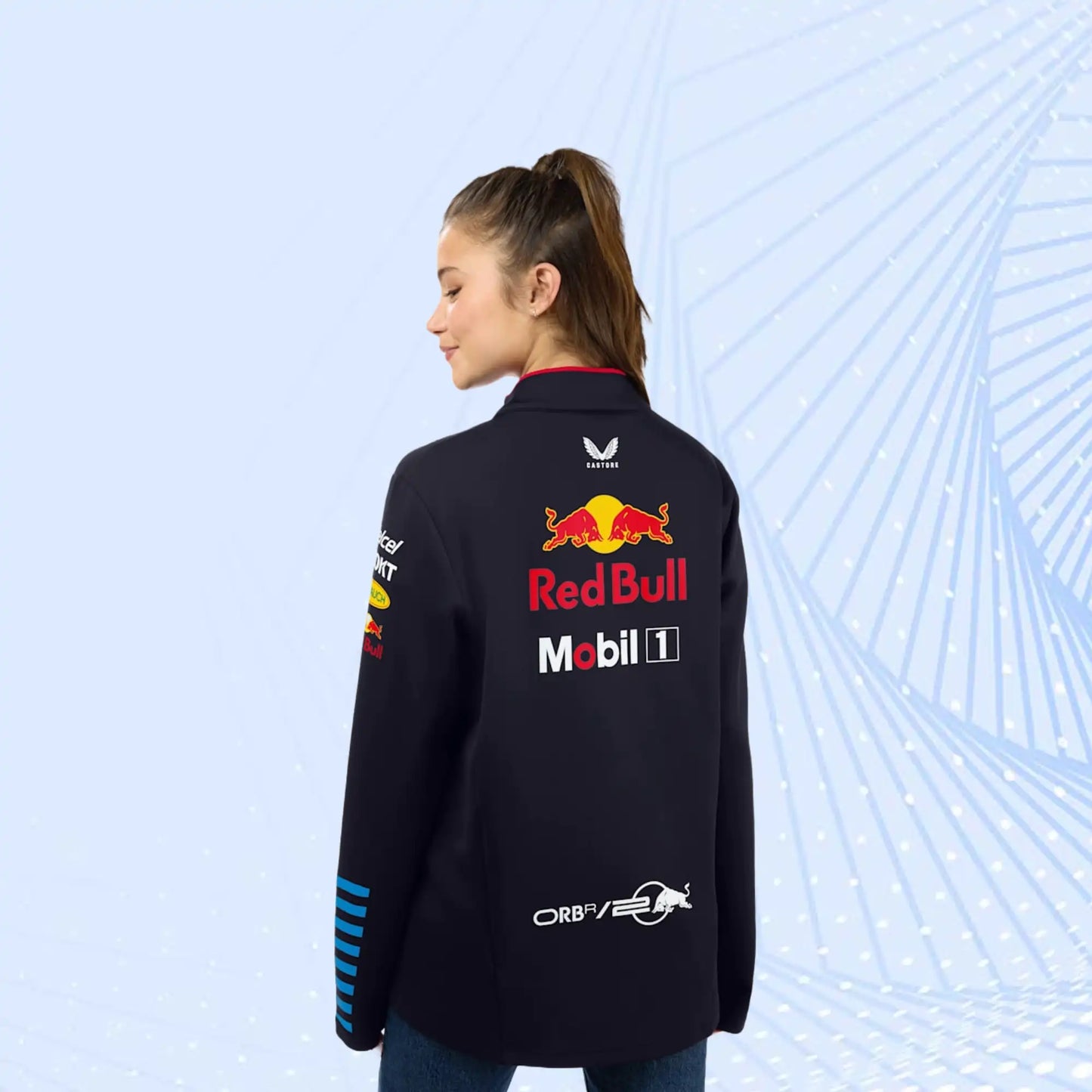 New 2024 Oracle Red Bull Racing F1 Team Replica Halfzip Sweatshirt