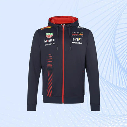 Oracle Red Bull Racing Team Full Zip Hoodie F1 2023 - Formula 1 Team Wears