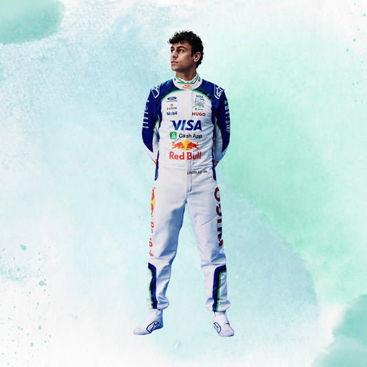New 2026 Arvid Lindblad Racing Bulls F1 Team Visa Cash App RB Formula One Team Replica Racing Suit