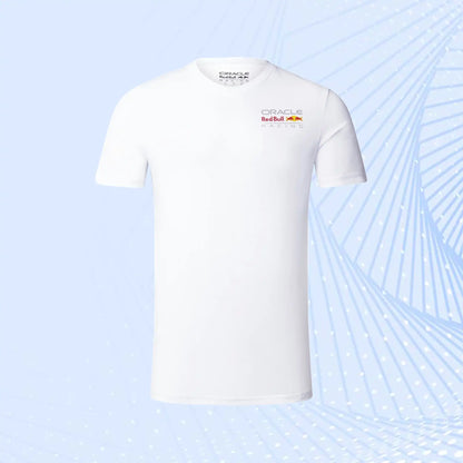 F1 Oracle Red Bull Racing Large Logo T-shirt - White - Unisex